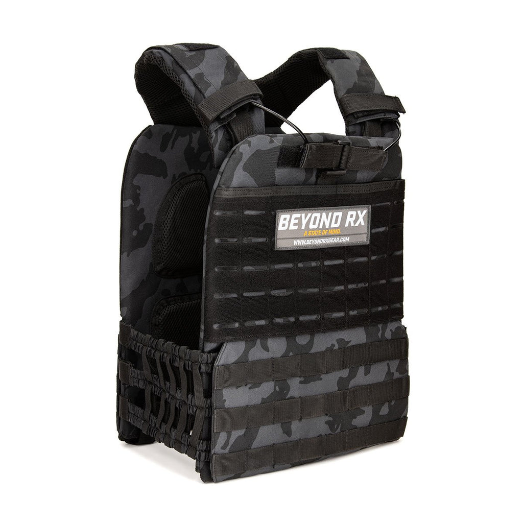 BeyondRX Weighted Vest Black Camo – BeyondRX Gear