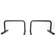 BEYONDRX PARALLETTE. Unlike other parallettes these are made from a one piece steel construction. Giving them logevity and stability like no other.